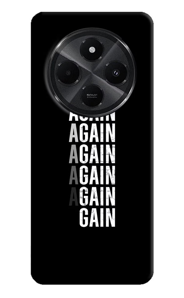 Again Again Gain Redmi A4 5G Hard Case Back Cover by Casekaro