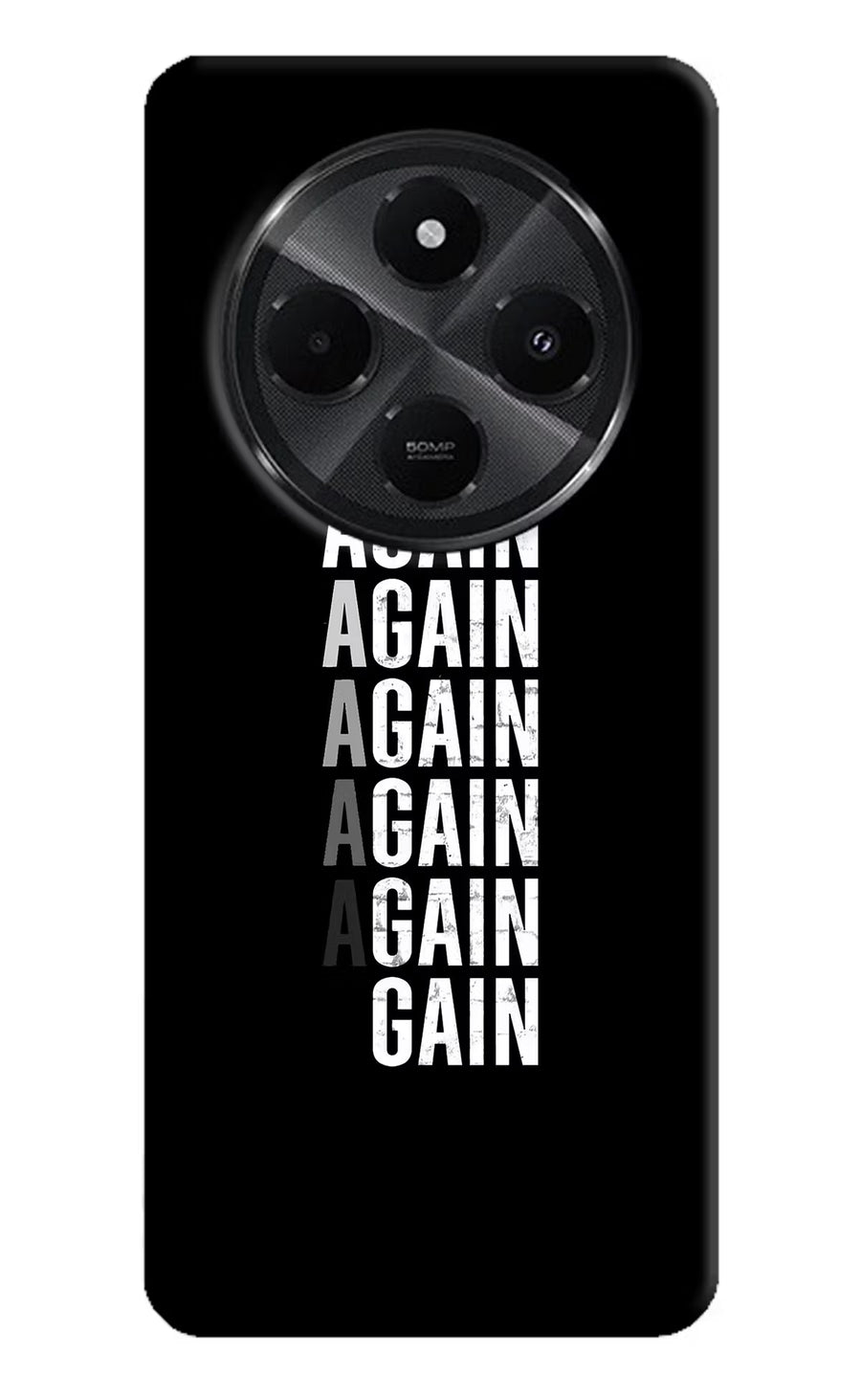 Again Again Gain Redmi A4 5G Back Cover, Hard case