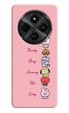 BTS names Redmi A4 5G Hard Case Back Cover by Casekaro