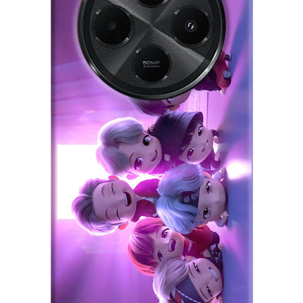 BTS Chibi Redmi A4 5G Hard Case Back Cover by Casekaro