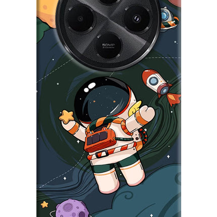Cartoon Astronaut Redmi A4 5G Hard Case Back Cover by Casekaro