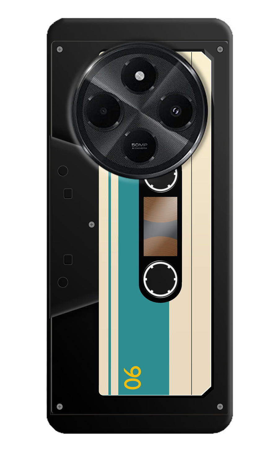 Cassette Redmi A4 5G Back Cover, Hard case