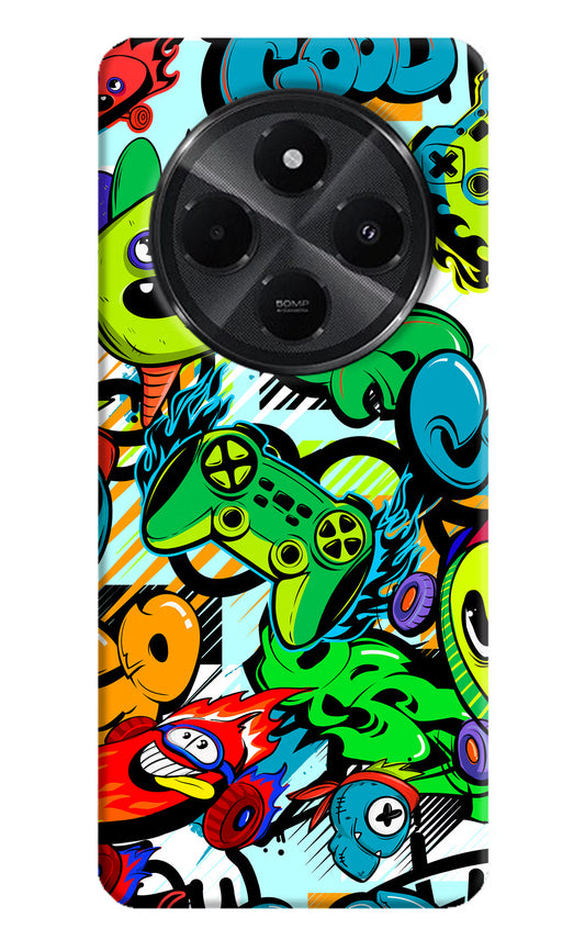 Game Doodle Redmi A4 5G Hard Case Back Cover by Casekaro