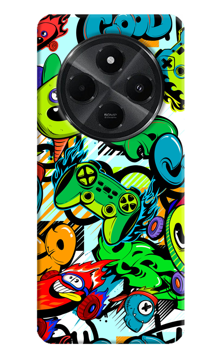 Game Doodle Redmi A4 5G Back Cover, Hard case