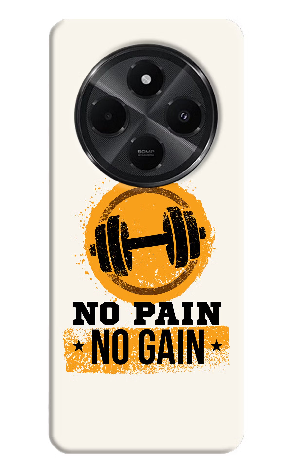 No Pain No Gain Redmi A4 5G Hard Case Back Cover by Casekaro