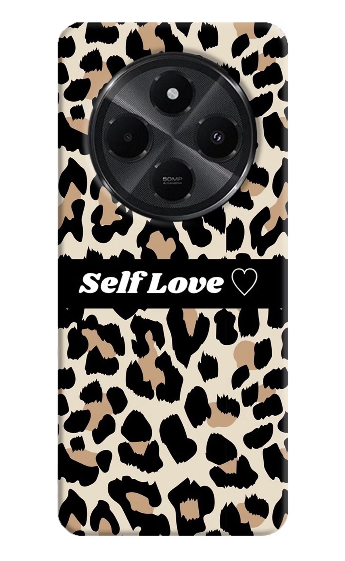 Leopard Print Self Love Redmi A4 5G Hard Case Back Cover by Casekaro