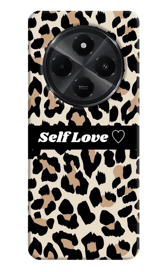 Leopard Print Self Love Redmi A4 5G Hard Case Back Cover by Casekaro