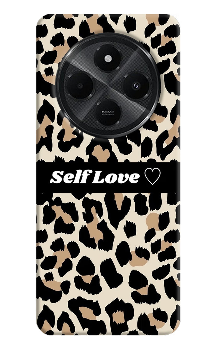 Leopard Print Self Love Redmi A4 5G Back Cover, Hard case