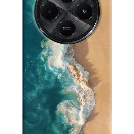 Ocean Beach Redmi A4 5G Hard Case Back Cover by Casekaro