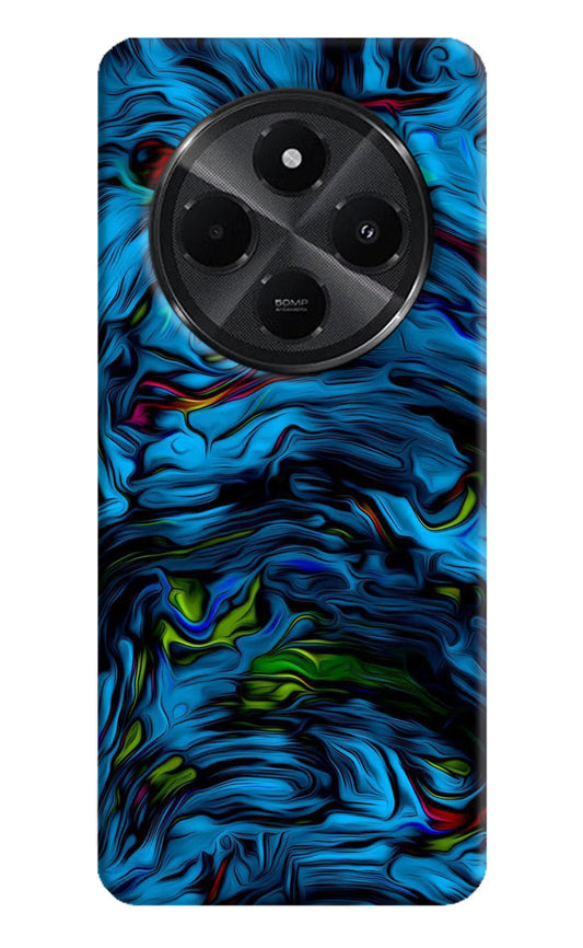 Dark Blue Abstract Redmi A4 5G Hard Case Back Cover by Casekaro
