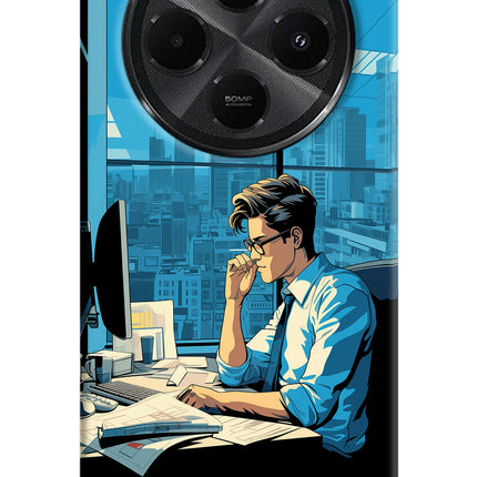 Focused Hustler (AI Generated) Redmi A4 5G Hard Case Back Cover by Casekaro