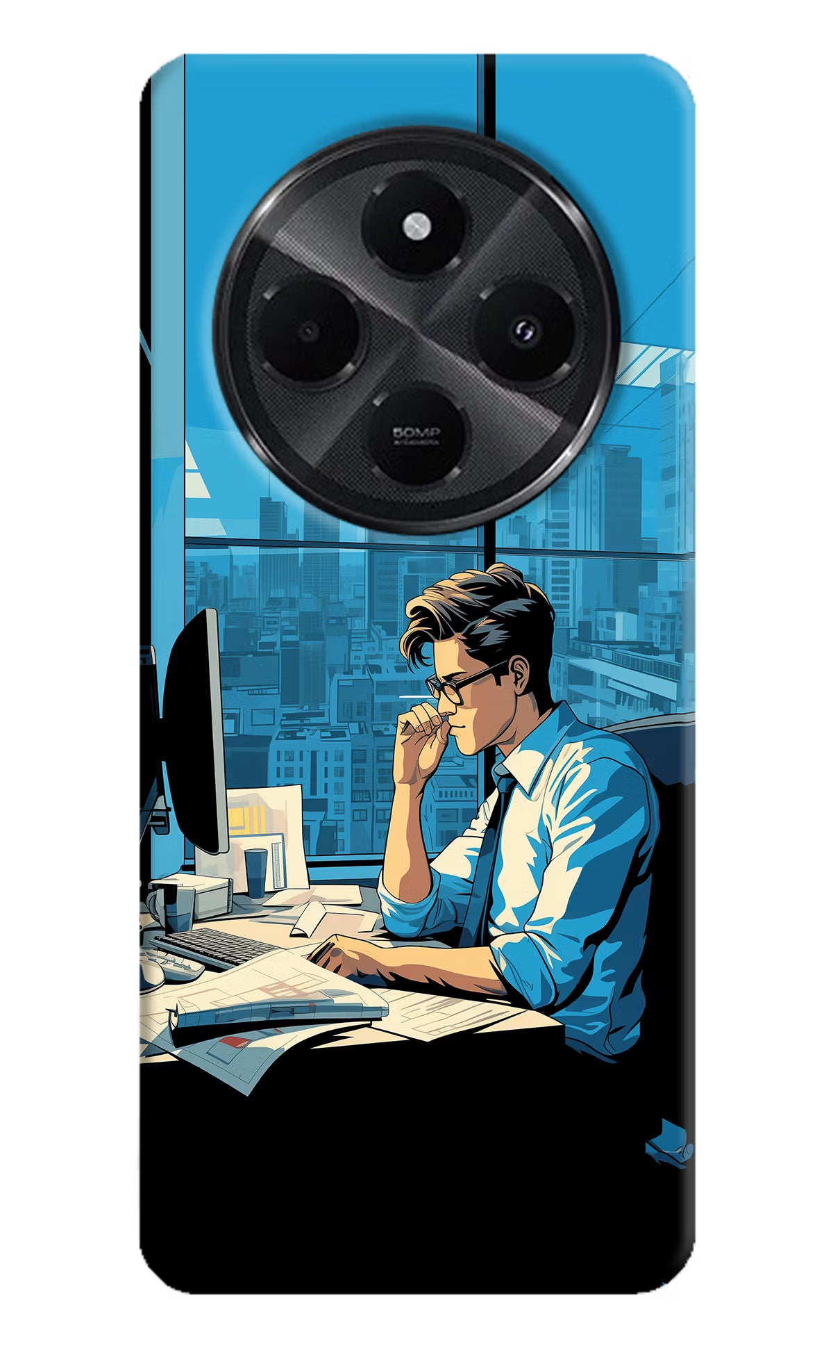 Focused Hustler (AI Generated) Redmi A4 5G Hard Case Back Cover by Casekaro