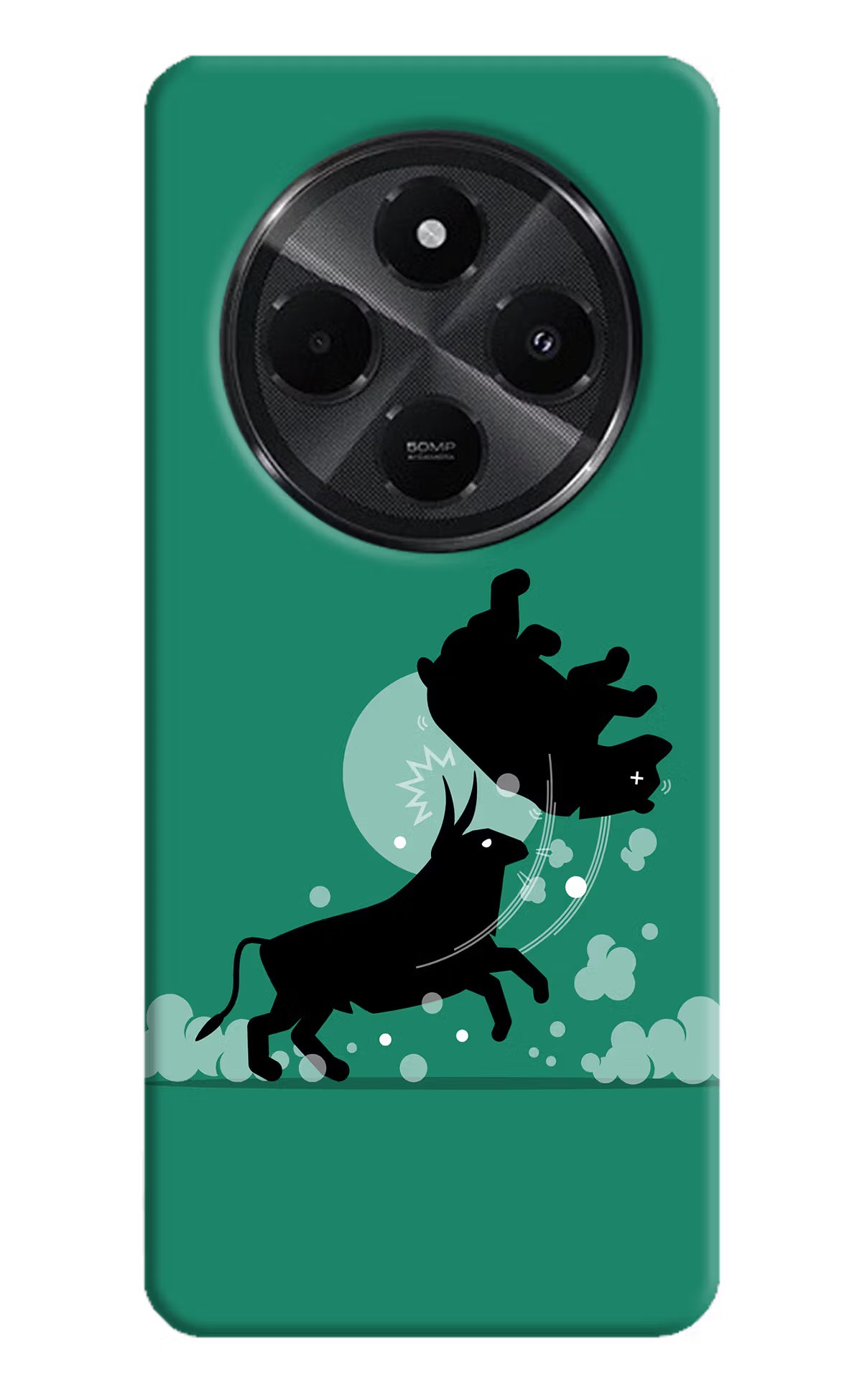 Bull Conqueror Redmi A4 5G Hard Case Back Cover by Casekaro