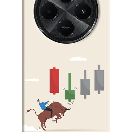 Bull Trading Momentum Redmi A4 5G Hard Case Back Cover by Casekaro