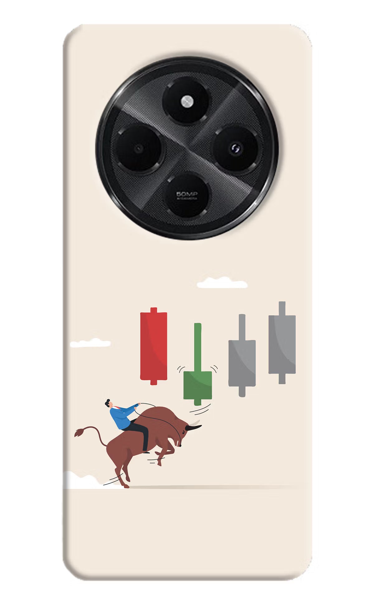 Bull Trading Momentum Redmi A4 5G Hard Case Back Cover by Casekaro