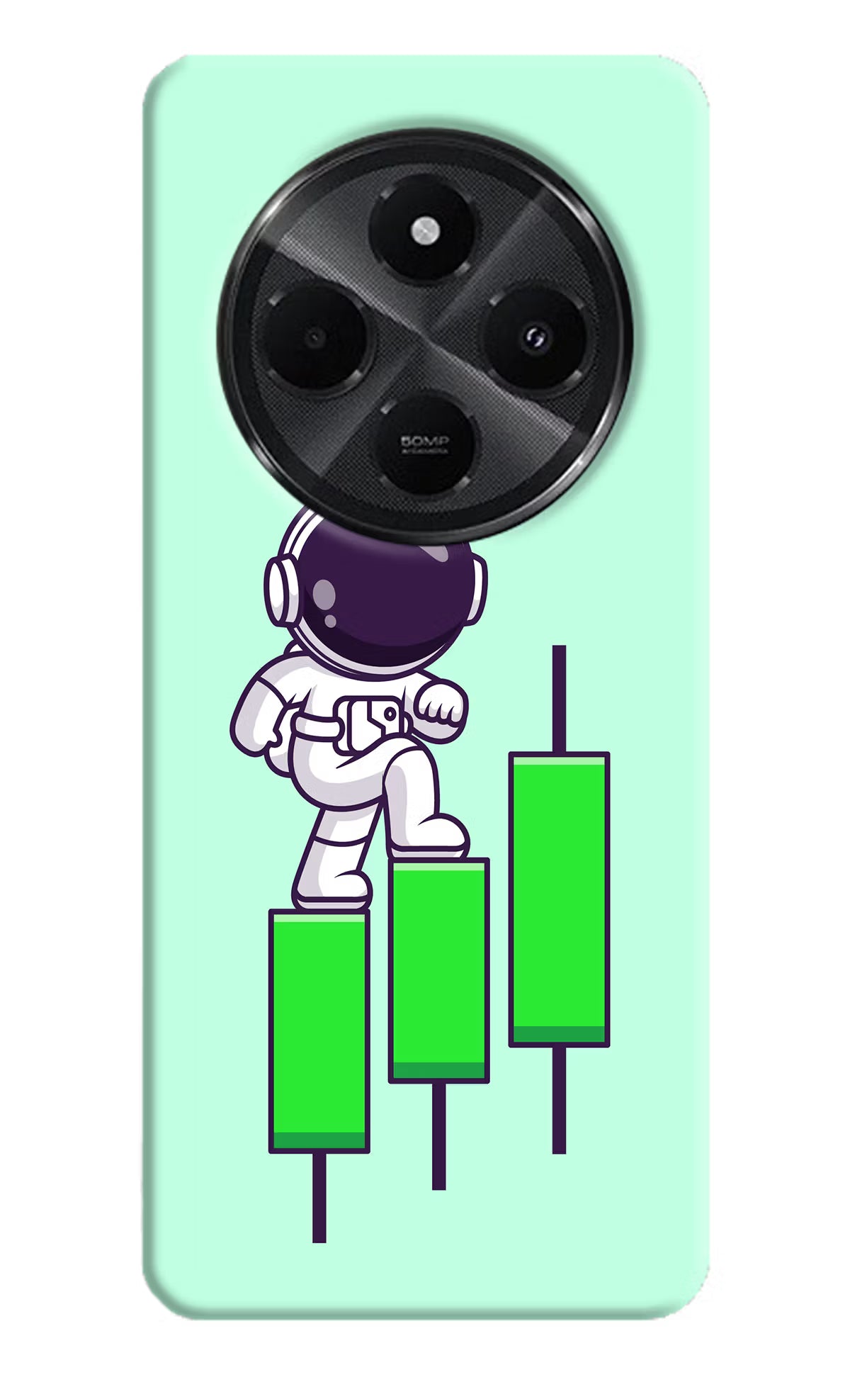 Astronaut Trader Redmi A4 5G Hard Case Back Cover by Casekaro