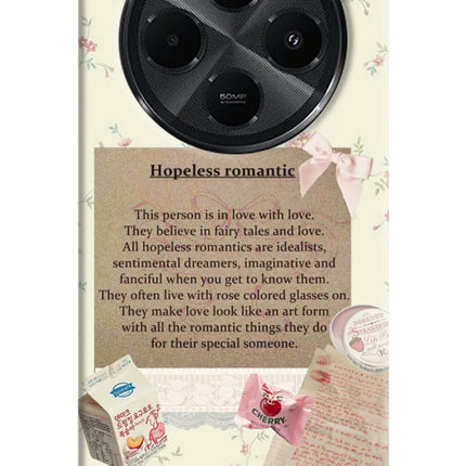 Hopeless Romantic Redmi A4 5G Hard Case Back Cover by Casekaro