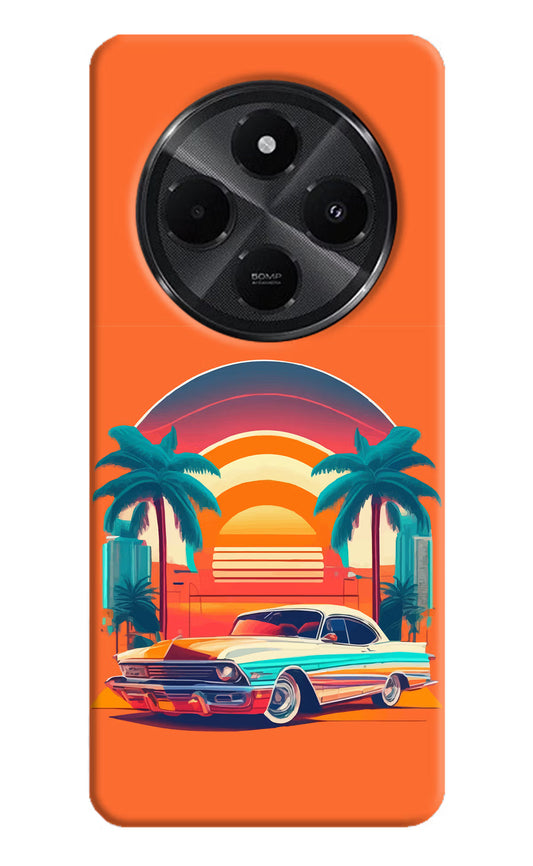 Palm Drive 80s Redmi A4 5G Hard Case Back Cover by Casekaro