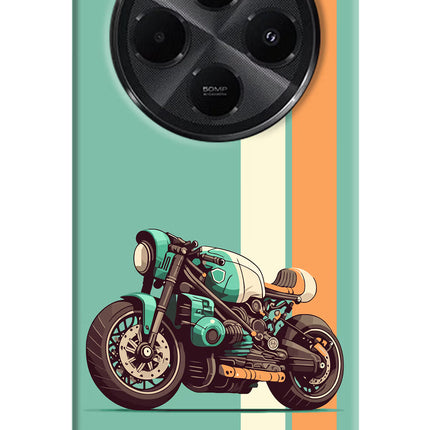 Striped Moto Drift Redmi A4 5G Hard Case Back Cover by Casekaro