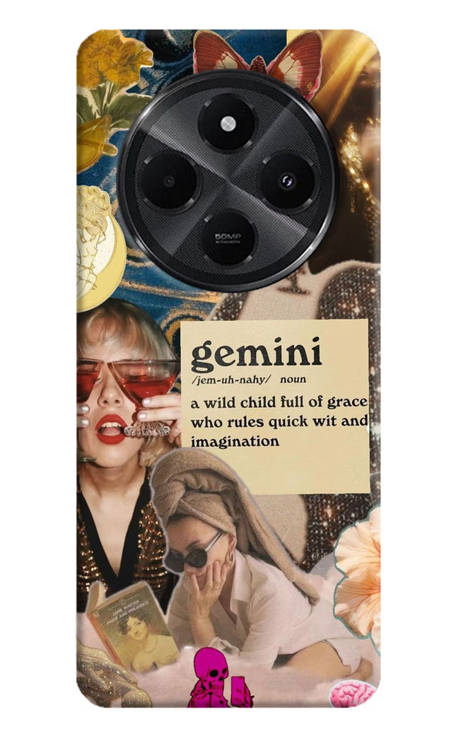 Gemini Zodiac Redmi A4 5G Hard Case Back Cover by Casekaro