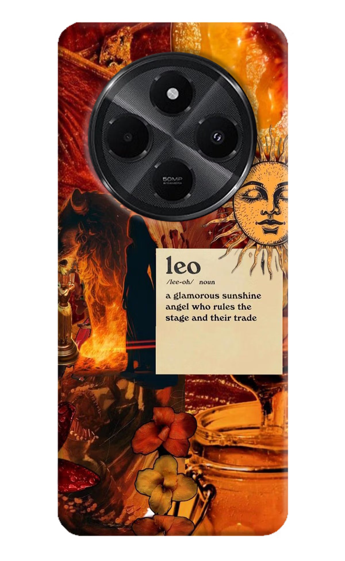 Leo Zodiac Redmi A4 5G Hard Case Back Cover by Casekaro