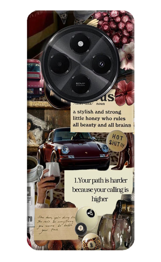 Taurus Zodiac Redmi A4 5G Hard Case Back Cover by Casekaro