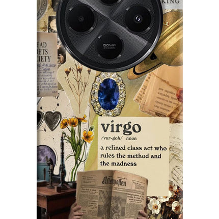 Virgo Zodiac Redmi A4 5G Hard Case Back Cover by Casekaro