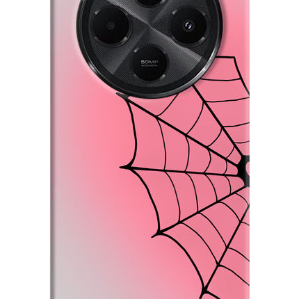 Pink Web Redmi A4 5G Hard Case Back Cover by Casekaro