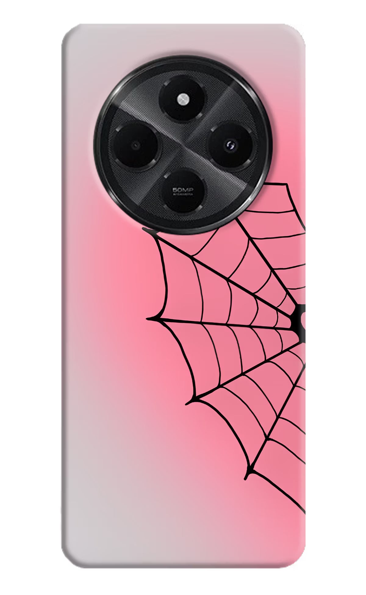 Pink Web Redmi A4 5G Back Cover