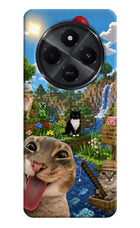 Minecraft Cat Chaos Redmi A4 5G Hard Case Back Cover by Casekaro