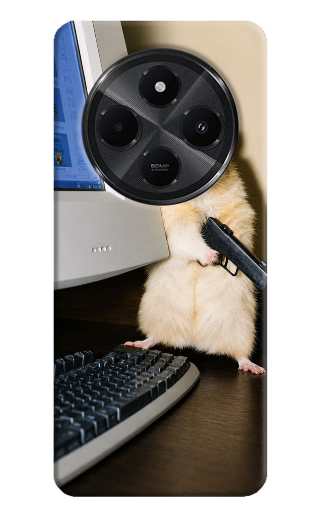 Hacker Hamster Redmi A4 5G Hard Case Back Cover by Casekaro