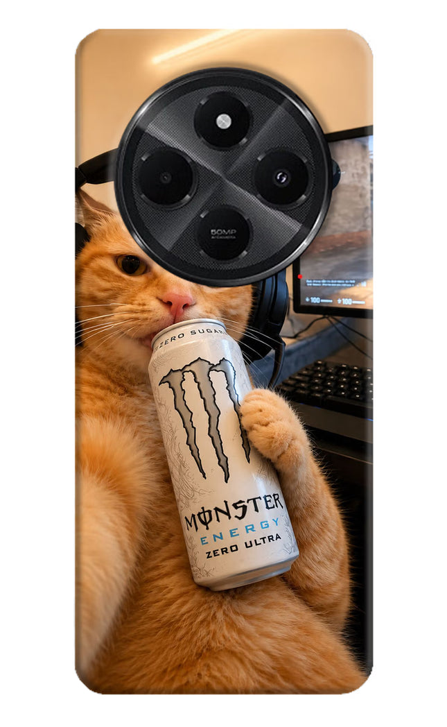 Gamer Cat Energy Redmi A4 5G Hard Case Back Cover by Casekaro