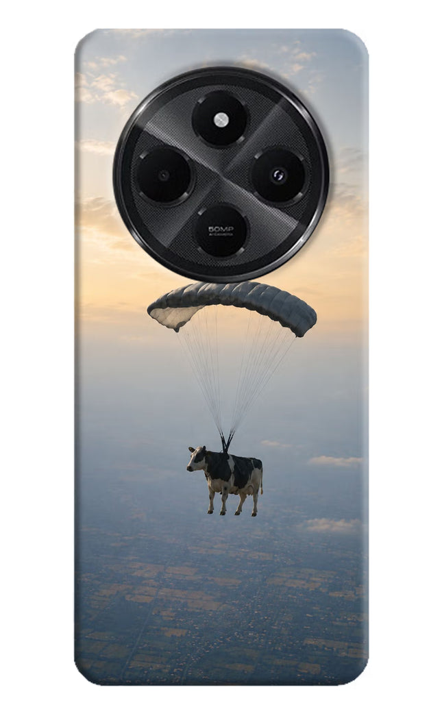 Skydiving Cow Redmi A4 5G Hard Case Back Cover by Casekaro