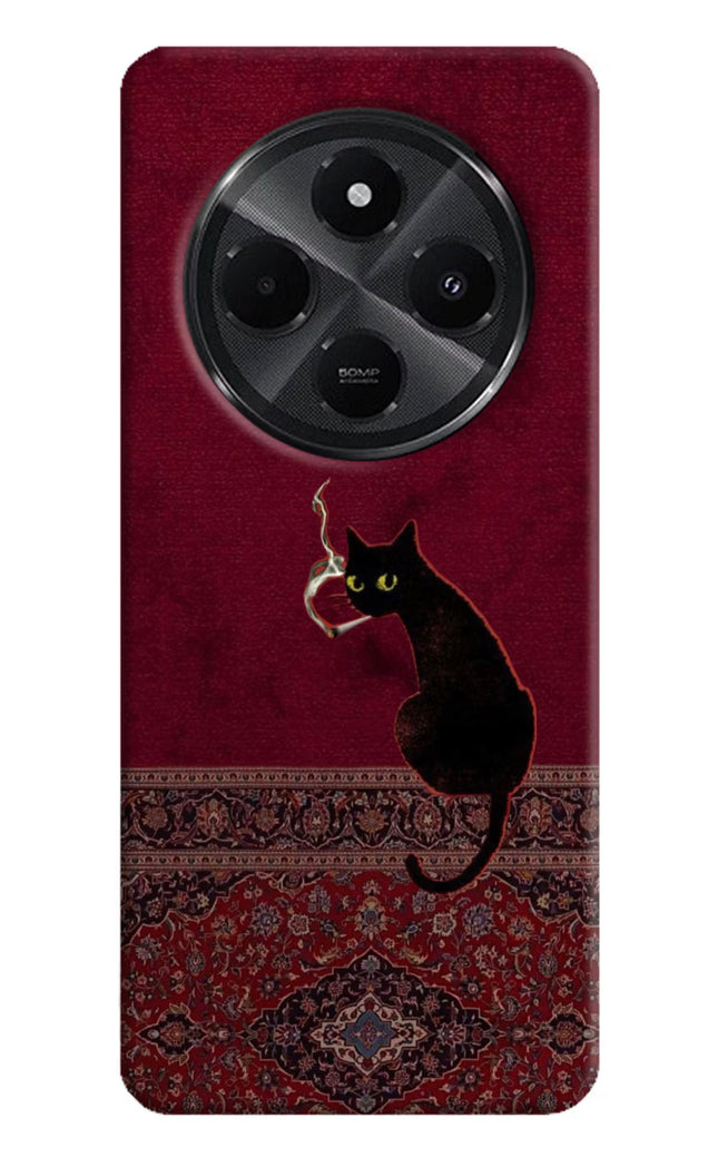 Midnight Cat Redmi A4 5G Hard Case Back Cover by Casekaro
