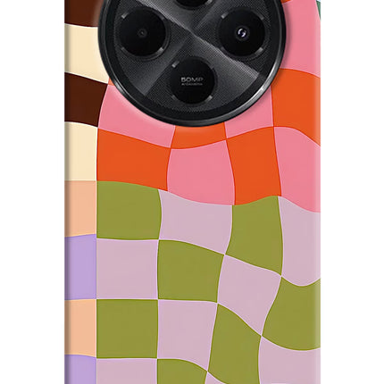 Wavy Grid Redmi A4 5G Hard Case Back Cover by Casekaro