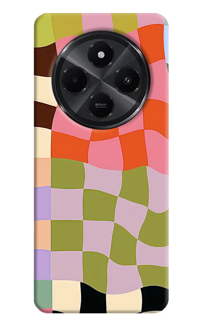 Wavy Grid Redmi A4 5G Hard Case Back Cover by Casekaro