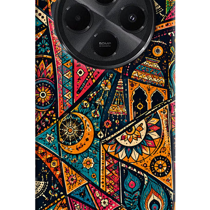 Folk Print Redmi A4 5G Hard Case Back Cover by Casekaro
