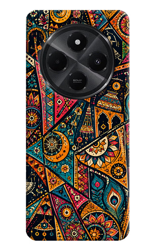 Folk Print Redmi A4 5G Hard Case Back Cover by Casekaro