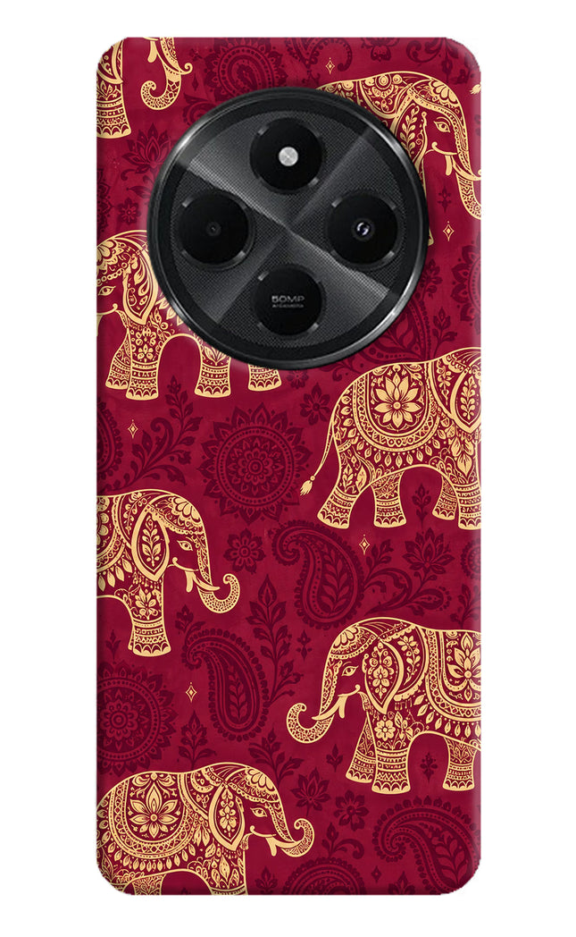 Maroon Elephant Redmi A4 5G Back Cover