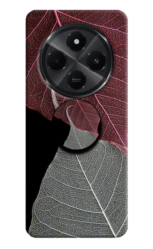 Leaf Pattern Redmi A4 5G Pop Case by Casekaro