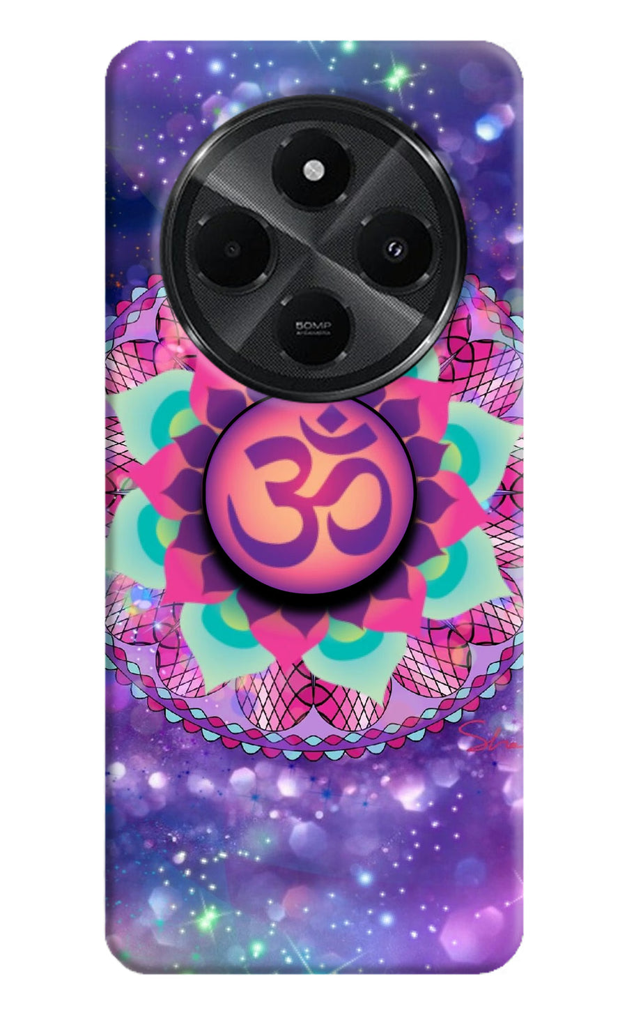 Om Purple Redmi A4 5G Pop Case, Hard case