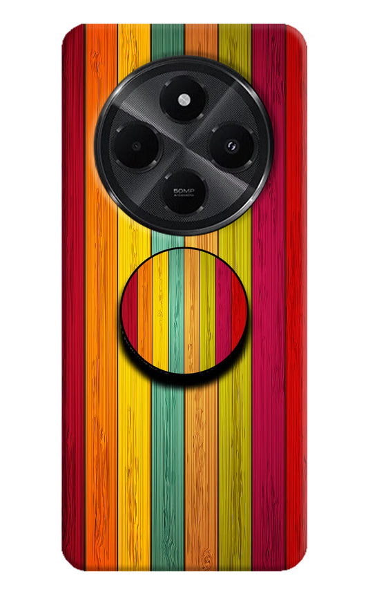 Multicolor Wooden Redmi A4 5G Pop Case by Casekaro