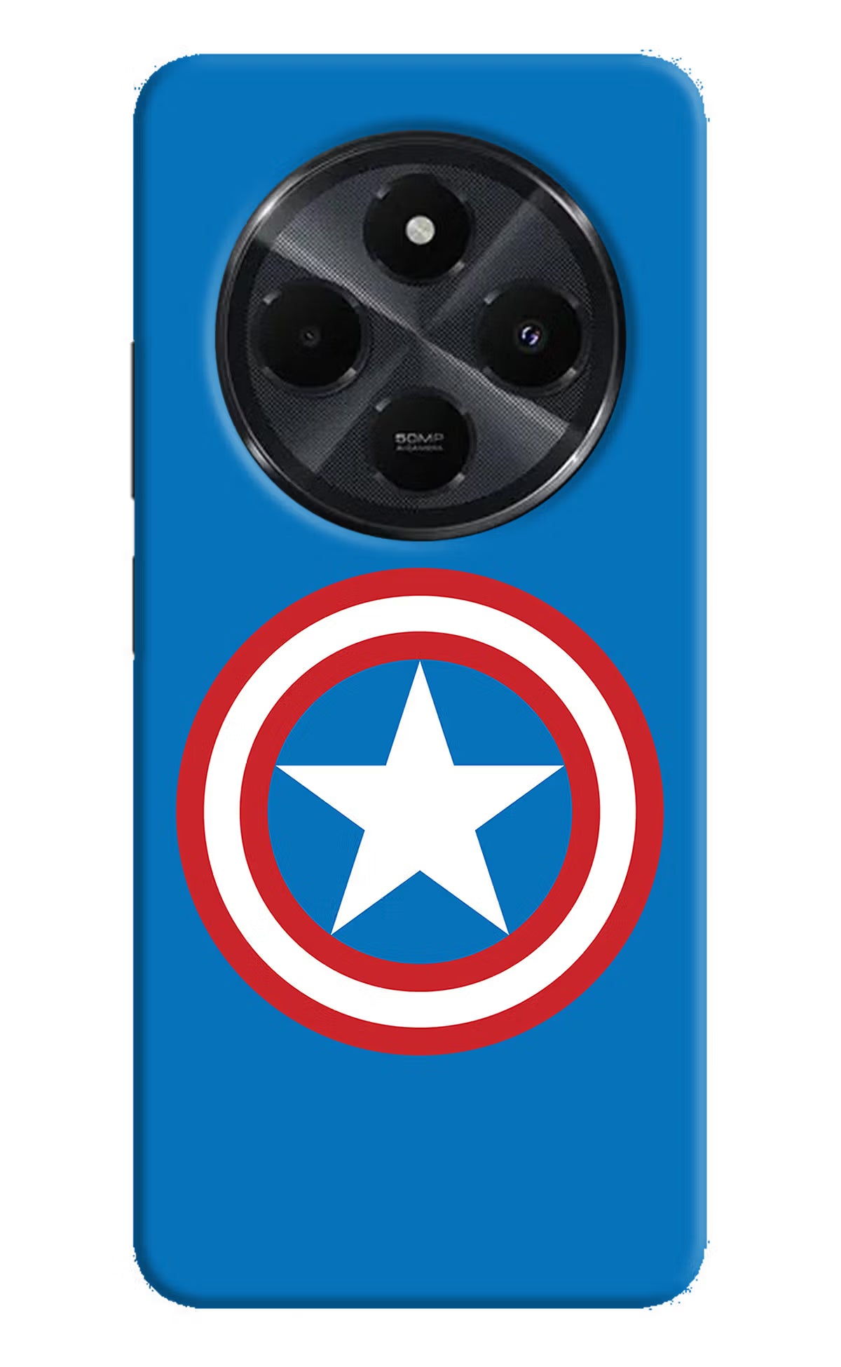 Captain America Logo Redmi 14C 5G Hard Case Back Cover by Casekaro