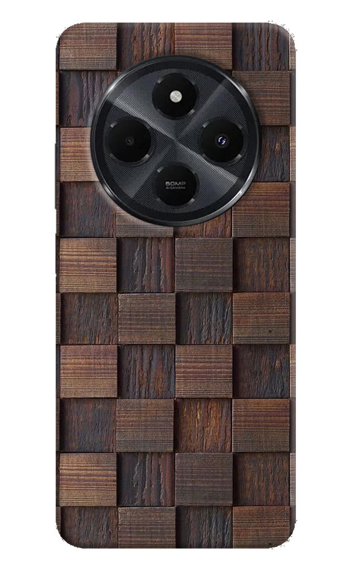 Wooden Cube Design Redmi 14C 5G Hard Case Back Cover by Casekaro