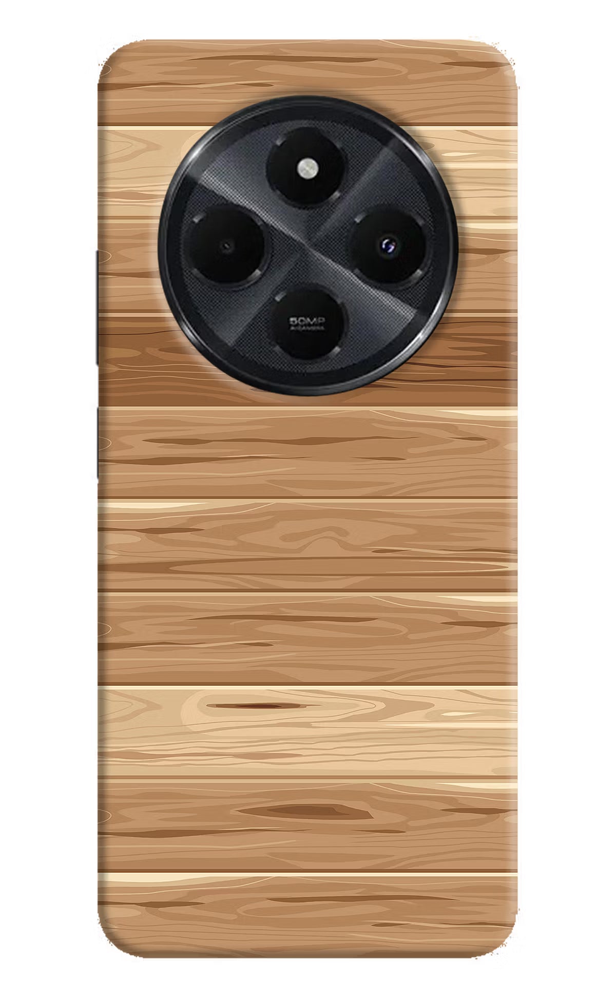 Wooden Vector Redmi 14C 5G Hard Case Back Cover by Casekaro