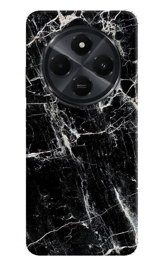 Black Marble Texture Redmi 14C 5G Hard Case Back Cover by Casekaro