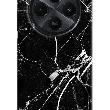Black Marble Pattern Redmi 14C 5G Hard Case Back Cover by Casekaro