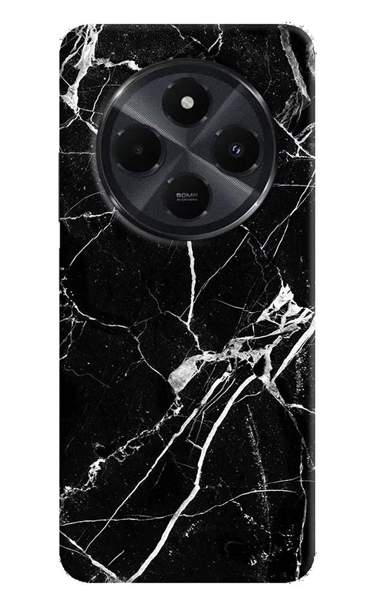 Black Marble Pattern Redmi 14C 5G Hard Case Back Cover by Casekaro