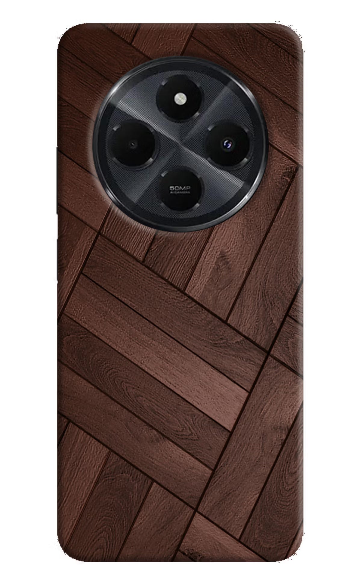 Wooden Texture Design Redmi 14C 5G Hard Case Back Cover by Casekaro