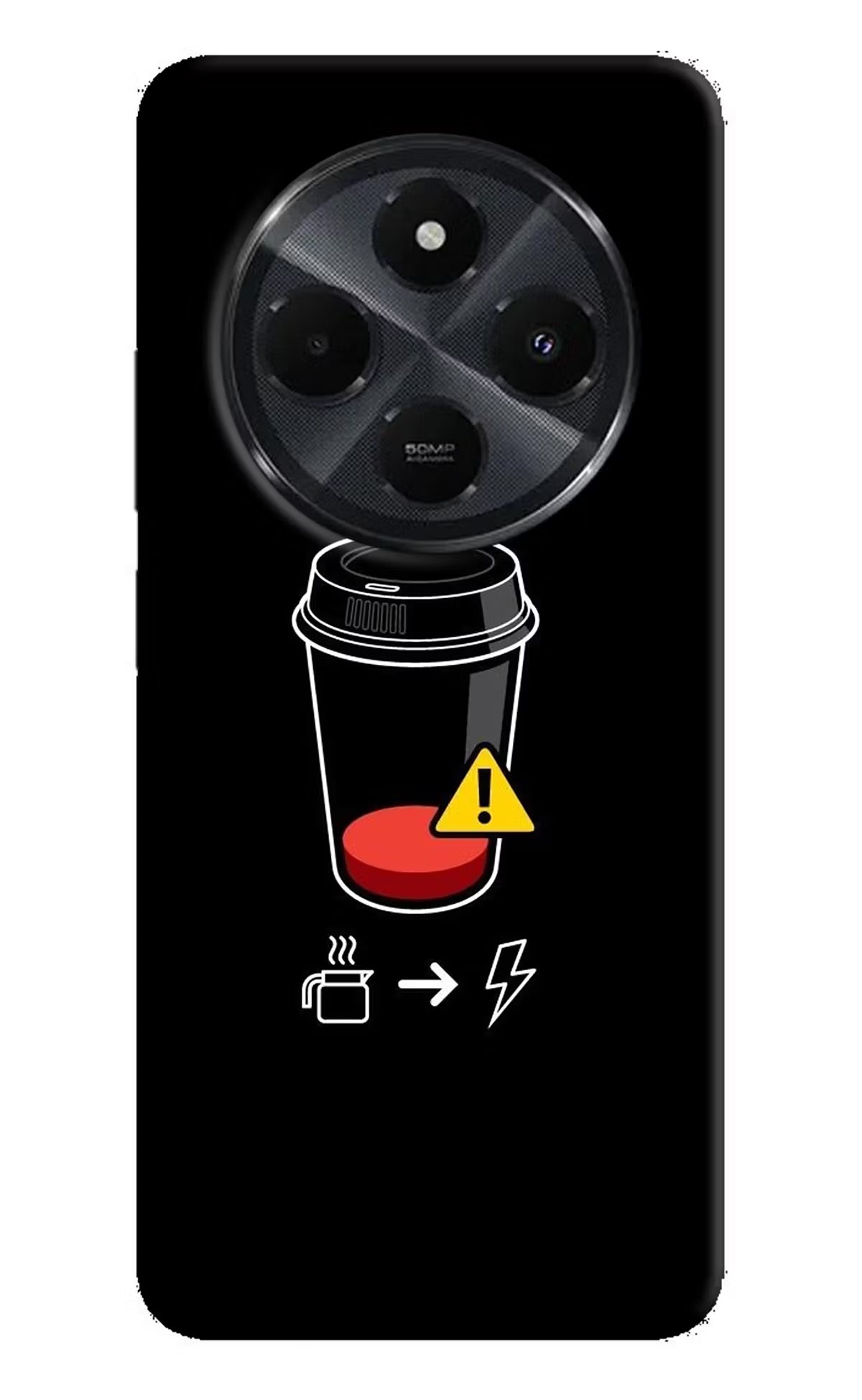 Coffee Redmi 14C 5G Hard Case Back Cover by Casekaro